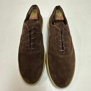 NWOT Wolf & Shepherd Cruise Lace-Up Sneaker Brown Suede EU 44.5 / US 12